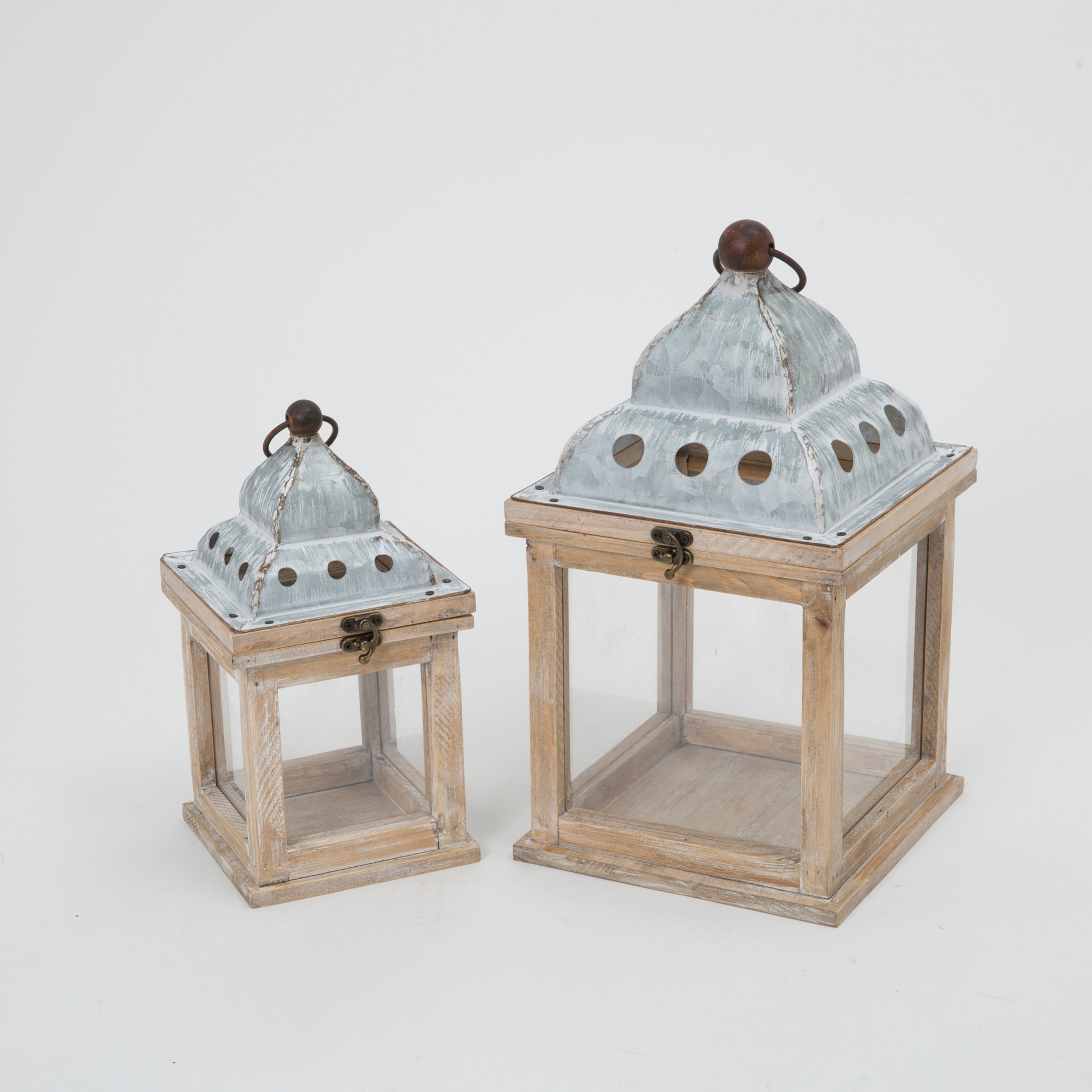 Spirited Nesting Wood and Metal Holiday Lanterns 2691680EC